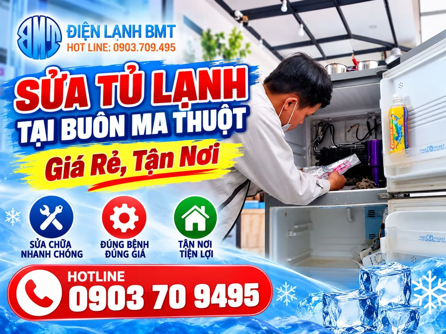 Sửa tủ lạnh tại Buôn ma Thuột