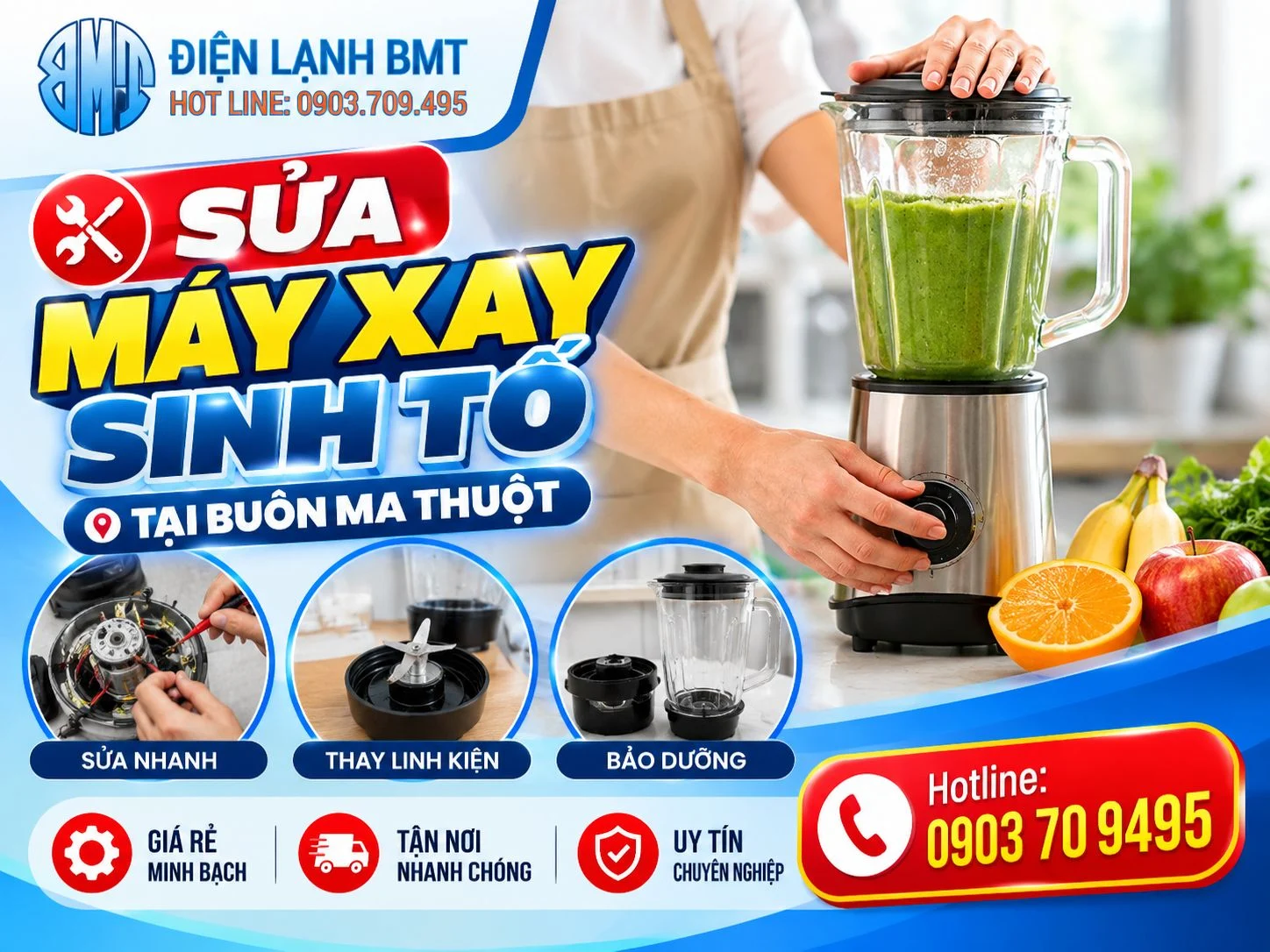 Sửa máy xay sinh tố tại Buôn Ma Thuột