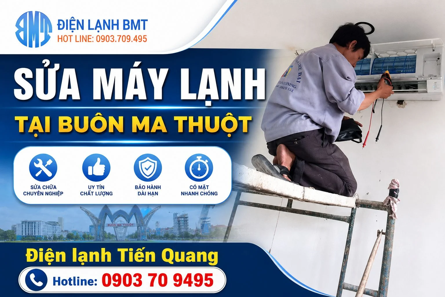 Sửa máy lạnh tại BMT